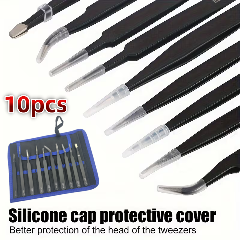 Elektronik Repair - 10Pcs Set Pinset Anti-Statik ESD dari