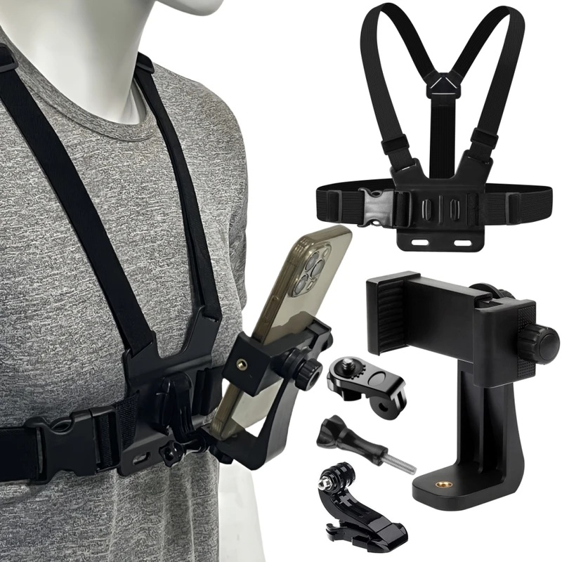 Gopro Action Camera Hero 12 Black - Sabuk Penyangga Ponsel untuk Iphone 14,
