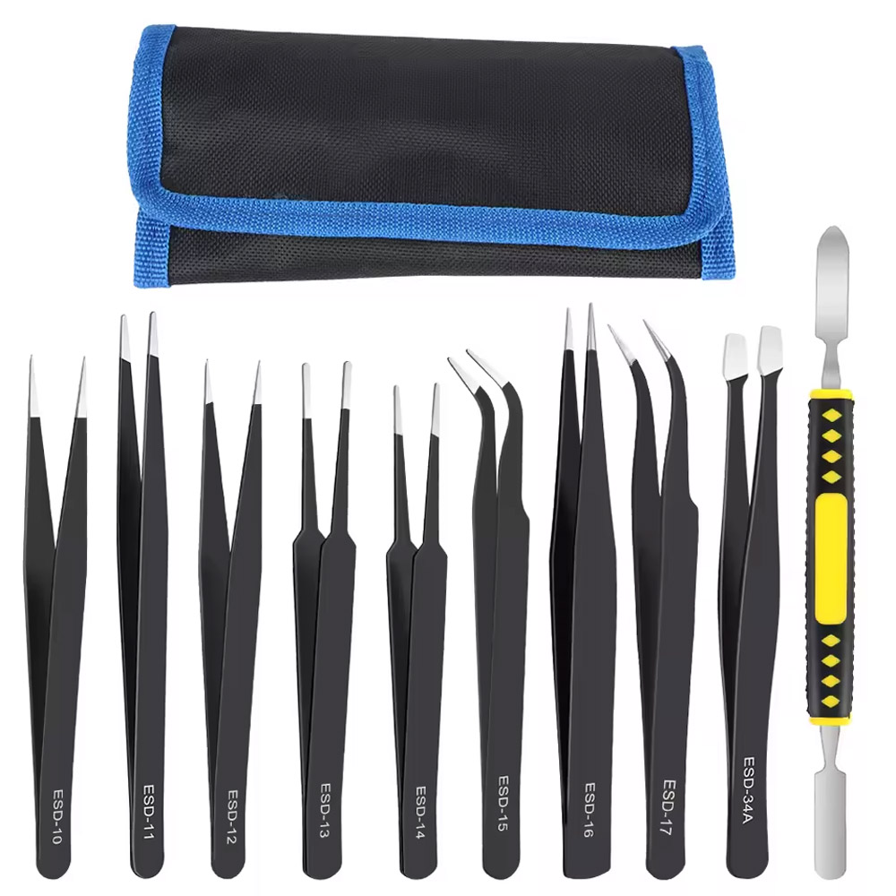 10 Buah/Set Pinset Lengkung &  - Elektronik Repair ulasan dan harga