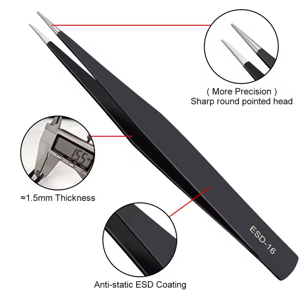 10 Buah/Set Pinset Lengkung &  - Elektronik Repair ulasan dan harga