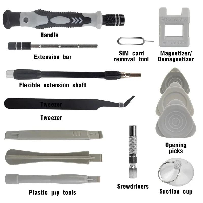 Set Obeng Magnetik Portabel 11 - Electronics Repair Training ulasan dan harga