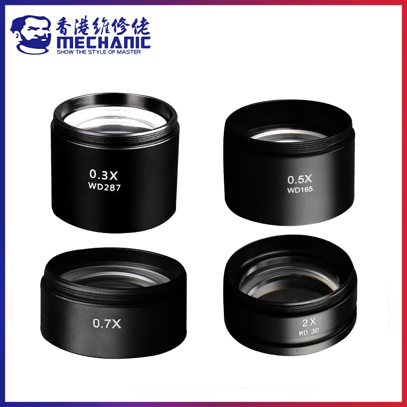 Lensa Objektif Bantu 0,3x 0, 5 - Electronics Repair Microscope ulasan dan harga