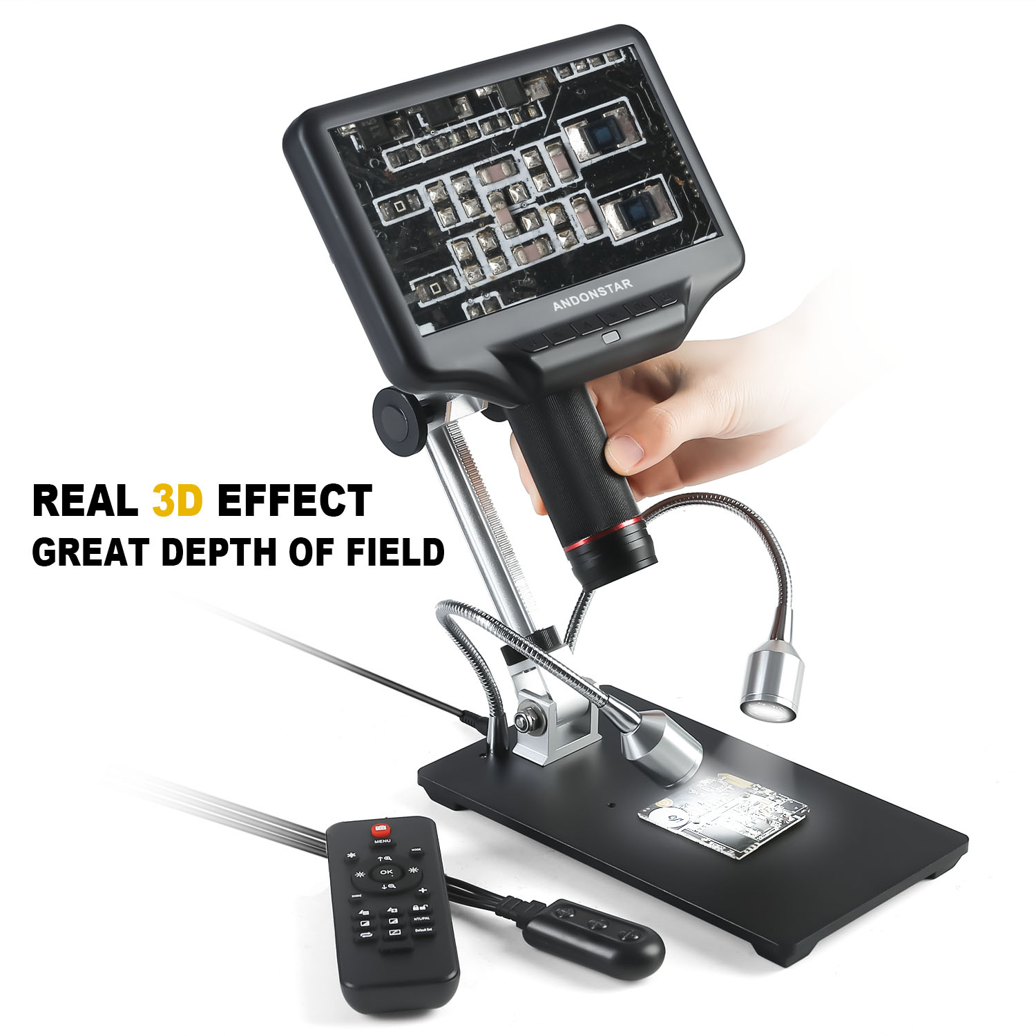 Andonstar AD407 mikroskop Digi - Electronics Repair Microscope ulasan dan harga
