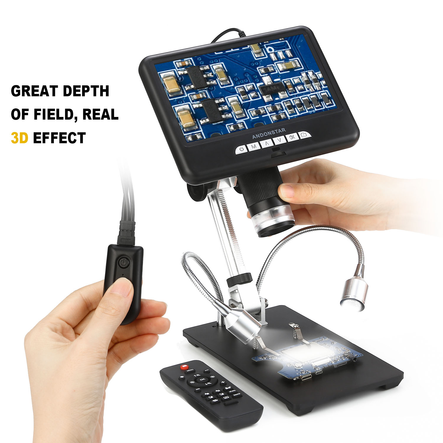 Andonstar AD407 mikroskop Digi - Electronics Repair Microscope ulasan dan harga