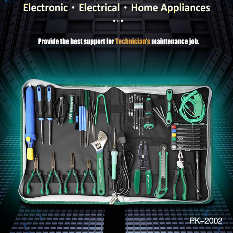 52Pcs Pro'sKit PK-2002H Kit Pe - Electronic Repair Tutorial ulasan dan harga