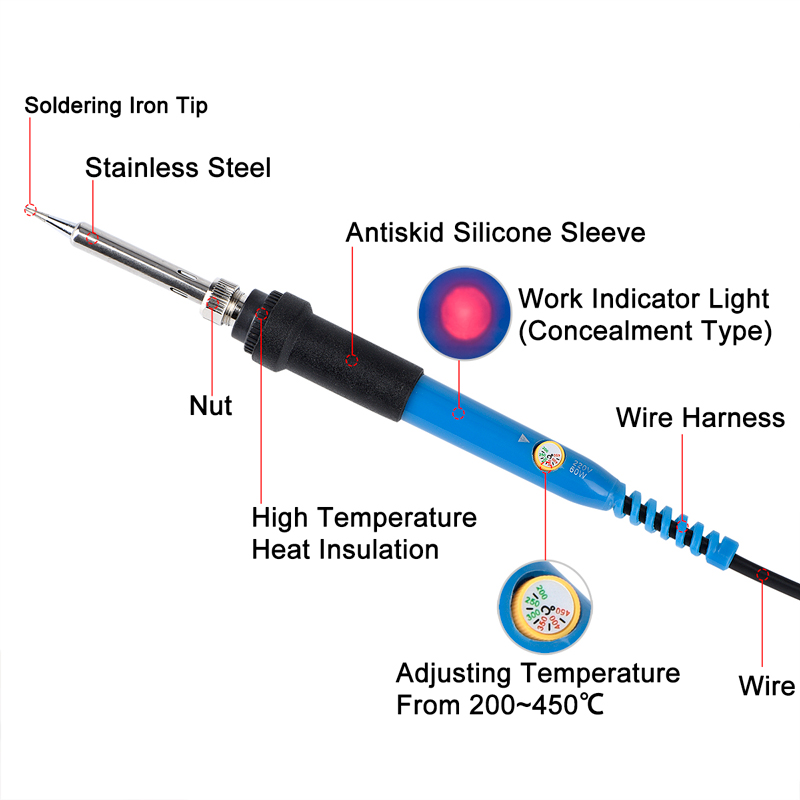 JCD 60W Alat Solder Listrik 11 - Electronic Repair Tutorial ulasan dan harga